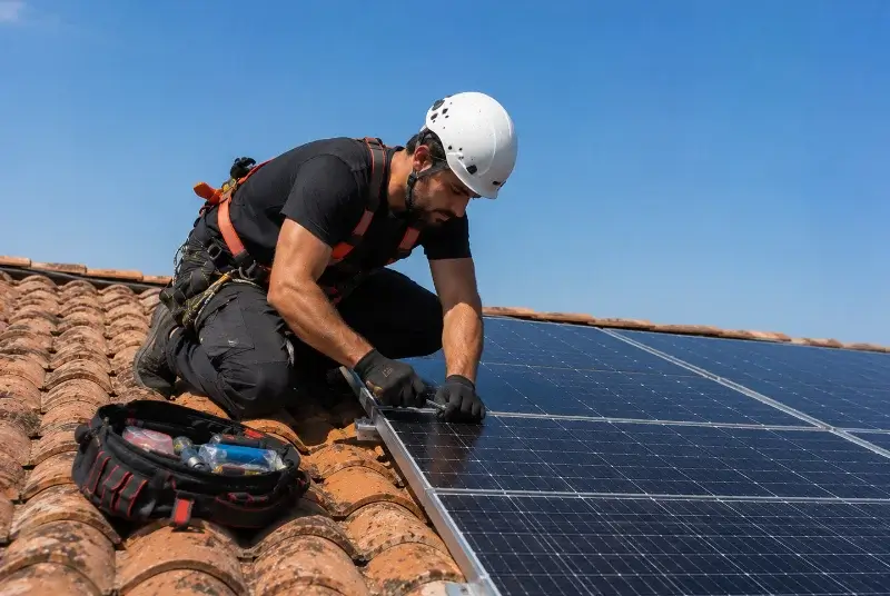 Maintenance et monitoring de panneaux solaires à Ménerbes